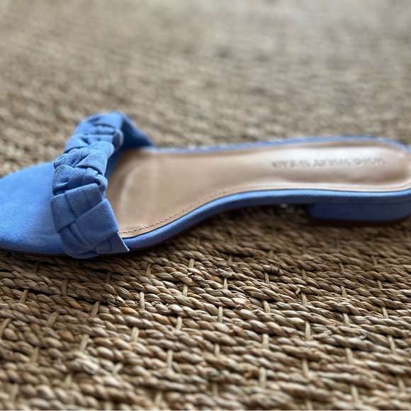 Who What Wear Celia Sandal, Blue Suede, Size 8.5 - Picture 3 of 5